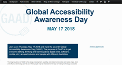 Desktop Screenshot of globalaccessibilityawarenessday.org