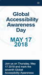 Mobile Screenshot of globalaccessibilityawarenessday.org